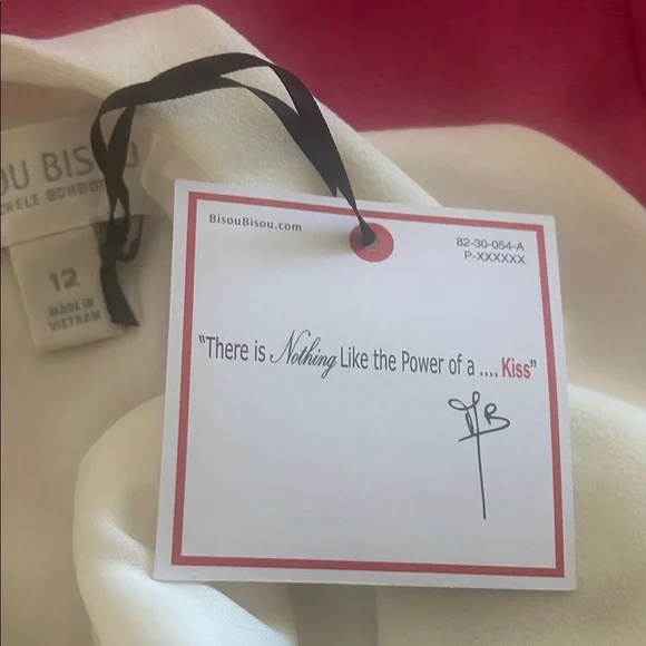 Bisou Bisou Black and White Midi Dress with Embellished Collar - Picture 8 of 11